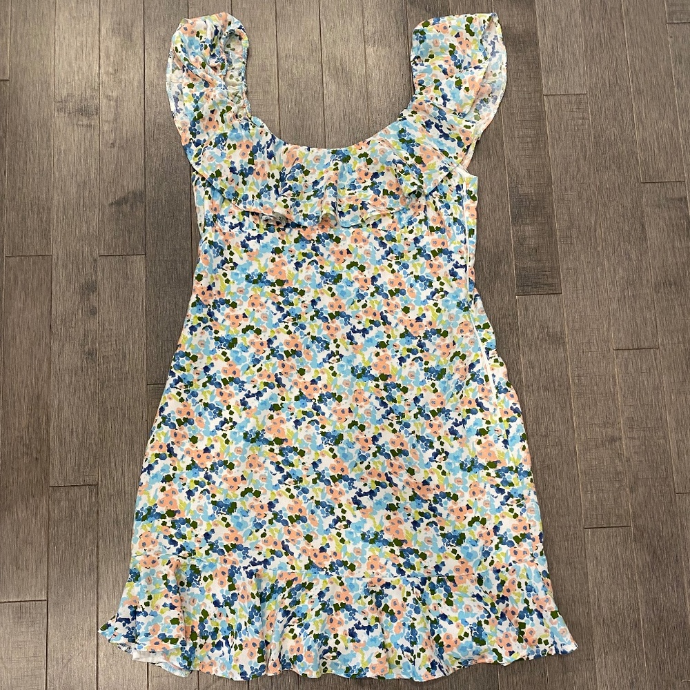 NWT Abercrombie & Fitch Lined Floral Sleeveless Dress